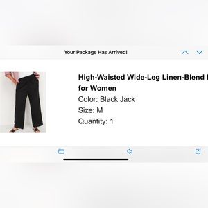 Old Navy high waisted, wide leg, linen blend pants